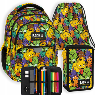 Viackomorový školský batoh Backup Multicolor 24 rokov